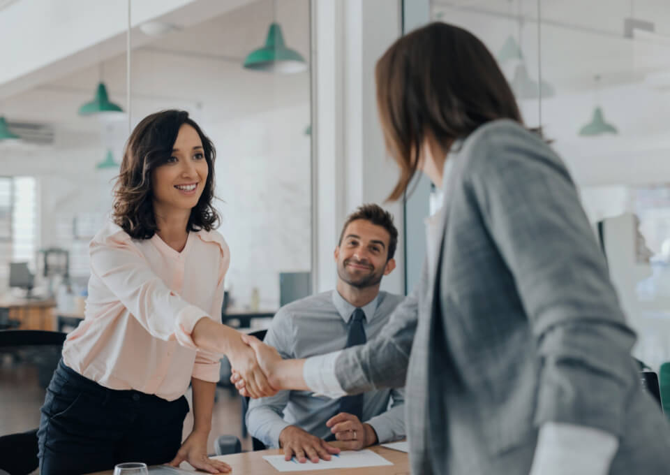 Business Women Shaking Hands