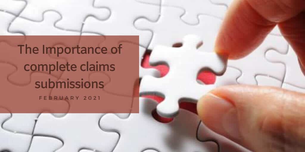 The Importance of Complete Claims Submissions
